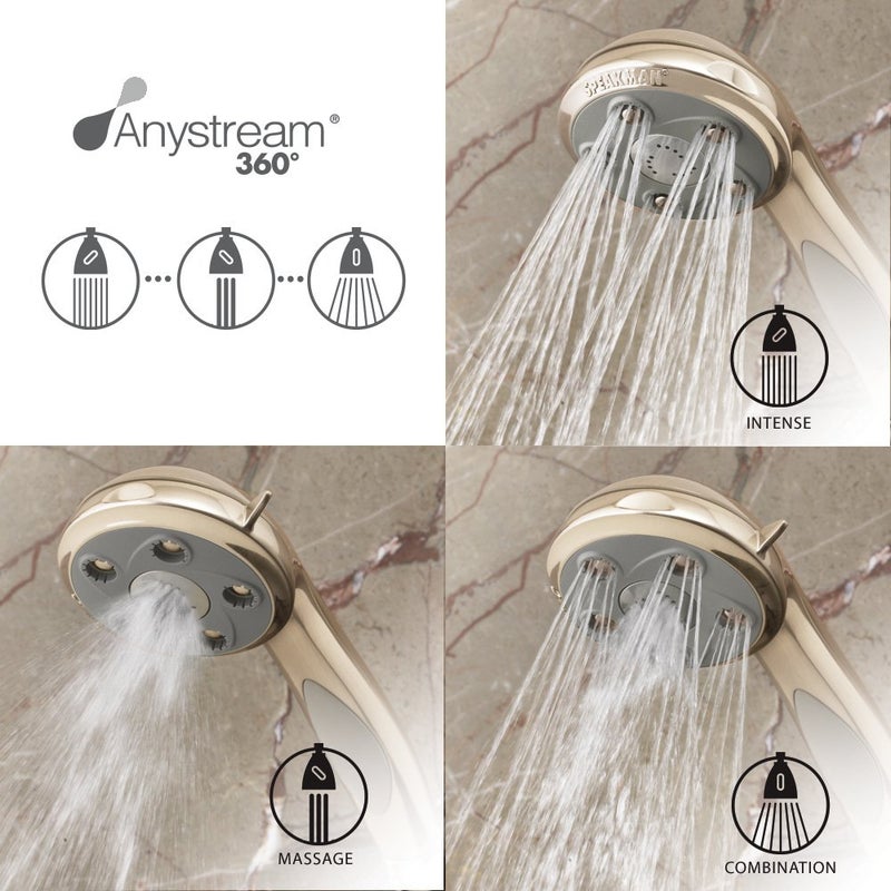 Speakman VS-2007-PB Napa Removable Hand Shower Head and Hose for Stylish Bathroom DÃ©cor, Polished Brass, 2.5 GPM - Image 2